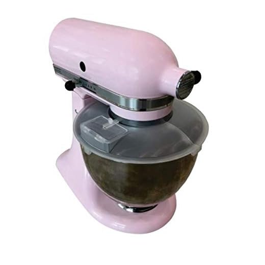 DR. ORGANIZER Stainless Exclusively for Kitchen Aid 4.5 Mixing Bowl, USA Patented 3 in 1 Splatter Cover, Eliminates The Mess, Securely Seals, Quart, clear