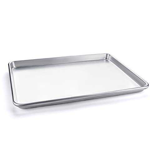 Half Sheet Baking Pan, Vegetables, and Cakes, Commercial Quality Aluminum Steel Cookie Pan