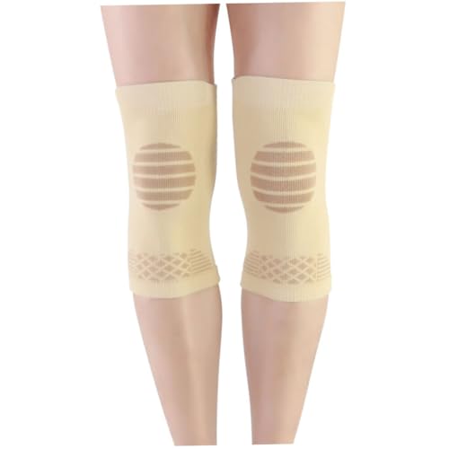 Totority 1Pc Meniscus Protector Knee Pads for Sports Elastic Breathable Knee Support Braces for Running Riding Volleyball More Beige Comfortable Protective Gear for All