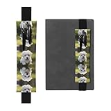 Design multifunzionale: astuccio con motivo cucciolo di maltese nero HHGFASD Combinando l'astuccio e le funzioni dei segnalibri, il design elastico può ospitare facilmente 2-3 penne da 8 a 25,4 cm, consentendo un rapido posizionamento delle pagine degli appunti durante il viaggio.