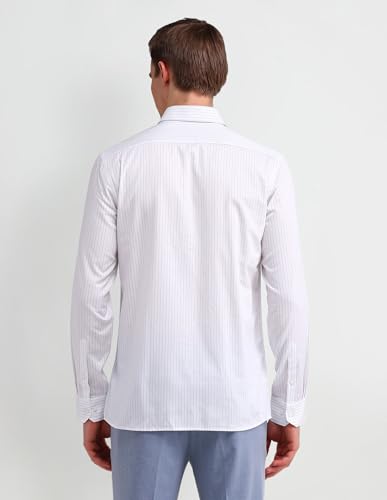 Image of Arrow Slim Fit Mens Formal Shirt - 100% Cotton, Breathable & Comfortable, Full Sleeves Shirts for Men