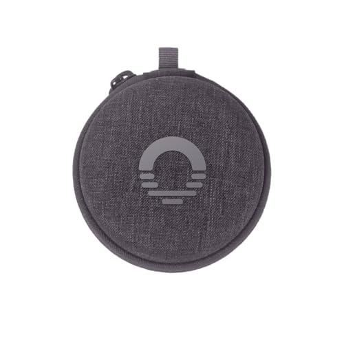 Ozlo Sleepbuds Travel Case | Hard Case for Sleep Headphones | Woven Fabric with Zipper Closure | Mesh Pocket for Storing Charging Cable | Gray