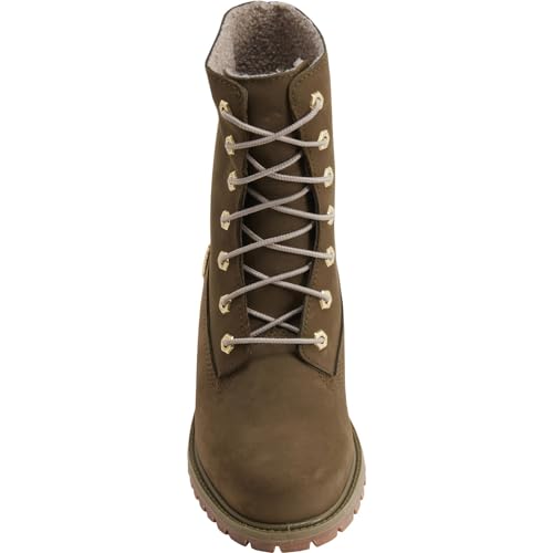 Timberland Timberland Women's Teddy Fleece Fold Down WP Boot, Olive, 8