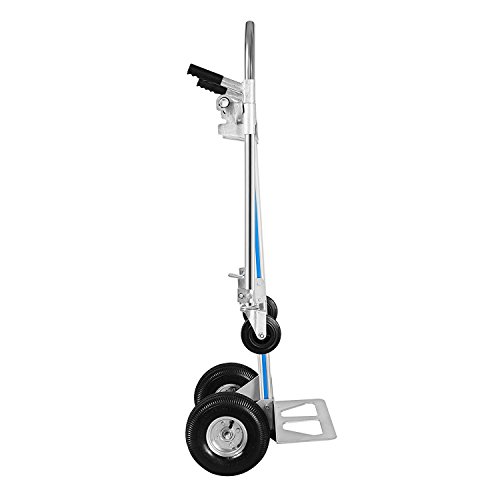 Zbpress 2In1 Aluminum Hand Truck Foldable Alloy Dolly 2/4 Wheels 770Lbs Folding Multifunction Cart #TOP5