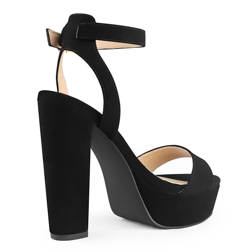 Image of MERUMOTE Women's Fashion Platform Sandals Block Heels Wedding Summer Dress Shoes
