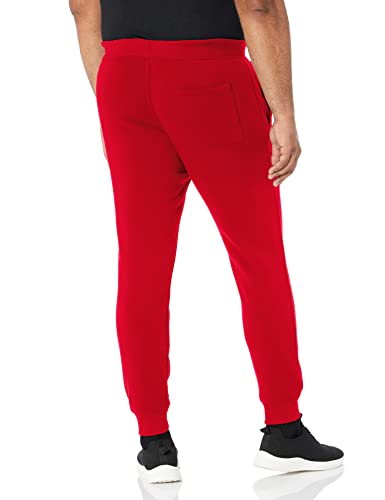 Southpole Men's Basic Active Fleece Jogger Pants-Regular And Big & Tall Sizes, Rd, M #TOP1