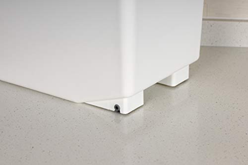 Flour Storage Container 25 Lb With Wheels Seal Locking Lid Pp (Pack-2) #TOP5