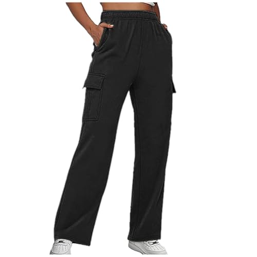 Pantalon fluide aéré à taille haute élastique pour un style casual