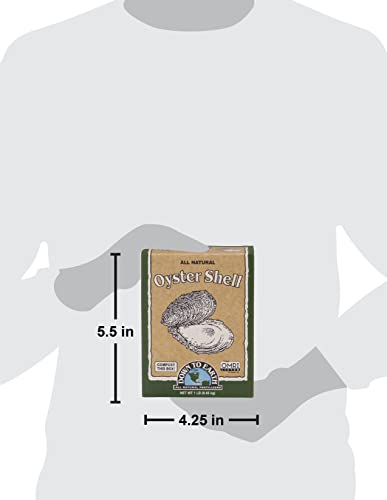 Down to Earth All Natural Fertilizers Oyster Shell Flour, 1 lb Mini Box Organic Calcium for Plants