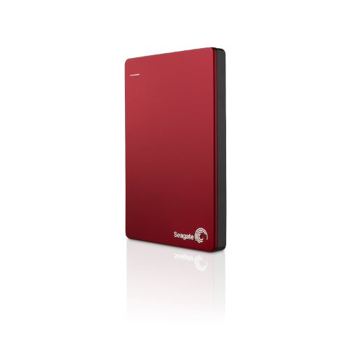 Seagate Backup Plus Slim |[^u n[hfBXN hCu with Mobile Device Backup USB 3.0 (1TB, Red)
