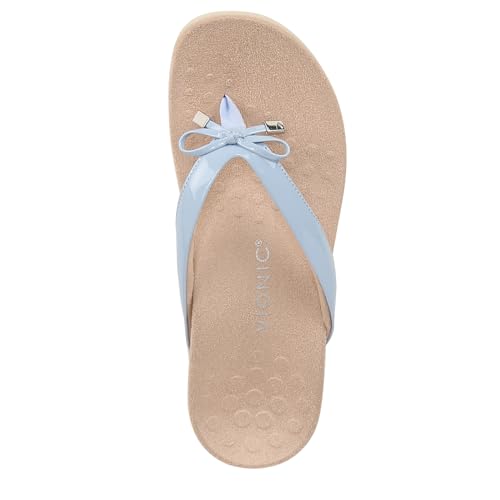 Image of Vionic Women's Rest Bella Toe Post Sandal- Supportive Ladies Orthotic Sandals that include Three Zone Comfort with Arch Support- Flip Flop for Ladies, Medium and Wide Width Size 5-12