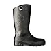 DUNLOP Chesapeake Rubber Boots for Men & Women – PVC - Waterproof Work boots - Lightweight Garden, Rain & Fishing Boots - Safety boots with Steel Toe and Wide Calf – Black – Size 3–15
