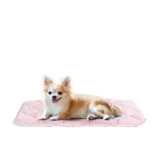 Mora Pets Crate Pad Mat Ultra Soft Dog Bed For Crate Cat Mat Bed With Anti-Slip Bottom Machine Washable Kennel Mat 22 24 30 36 42 Inch Grey Pink #TOP5