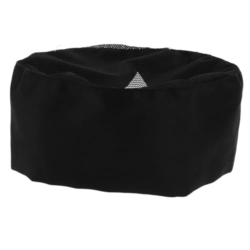 BESTYASH 4pcs Unisex Chef Hats with Mesh Top Breathable Cooking Caps for Men and Women for Kitchen Catering and Hotel Service Enhancing Professional Appearance Black