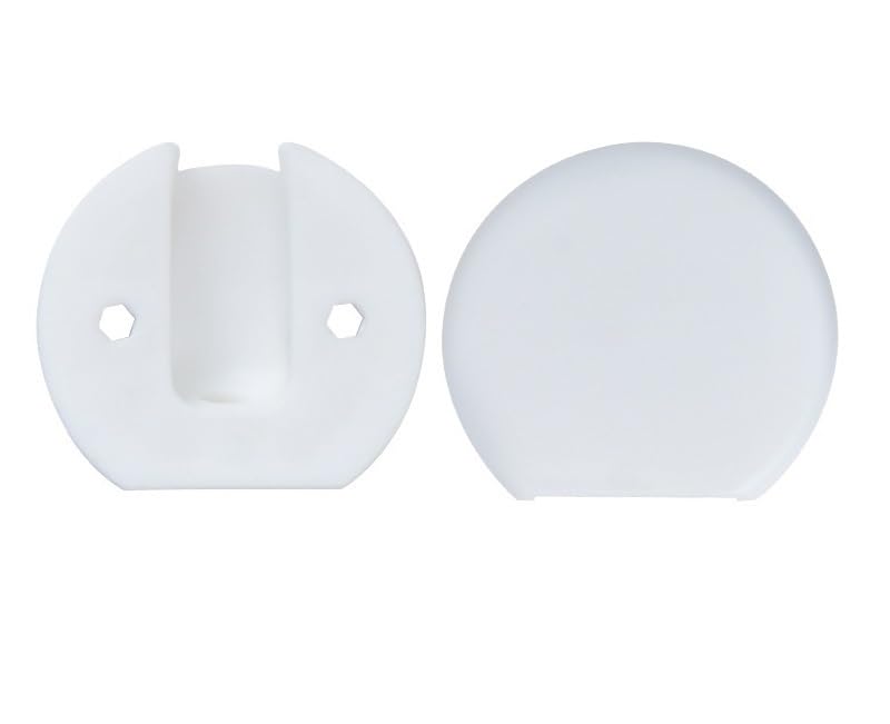 Passe-Fil de Bureau, Passe-câble, Base de Couvercle de Trou de Fil de Bureau, connecteur de Table d'ordinateur, œillet de câble, boîte de Ligne, matériel de Meubles(White)