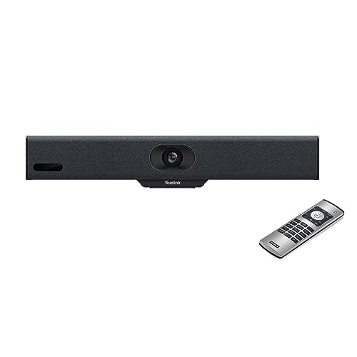Yealink MeetingBar A10 Konferenzraum-Webcam 4K 120° Weitwinkelkamera mit Android OS, Videokonferenzsystem mit Mikrofon und Lautsprecher, AI Speaker Tracking, Auto Framing, Teams Zoom Zertifiziert