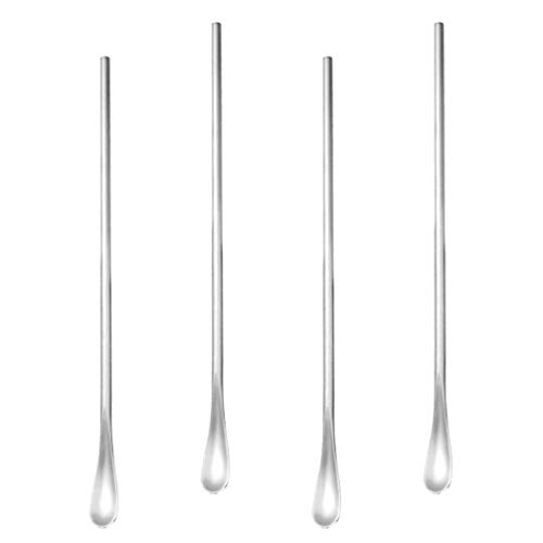 Colheres de bar Cabilock de aço inoxidável, 4 peças, colheres de mistura de aço inoxidável, coquetel