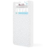 Dream On Me Breathable Little Baby Full Size Firm Foam Crib and Toddler Bed Mattress, 6 Inch