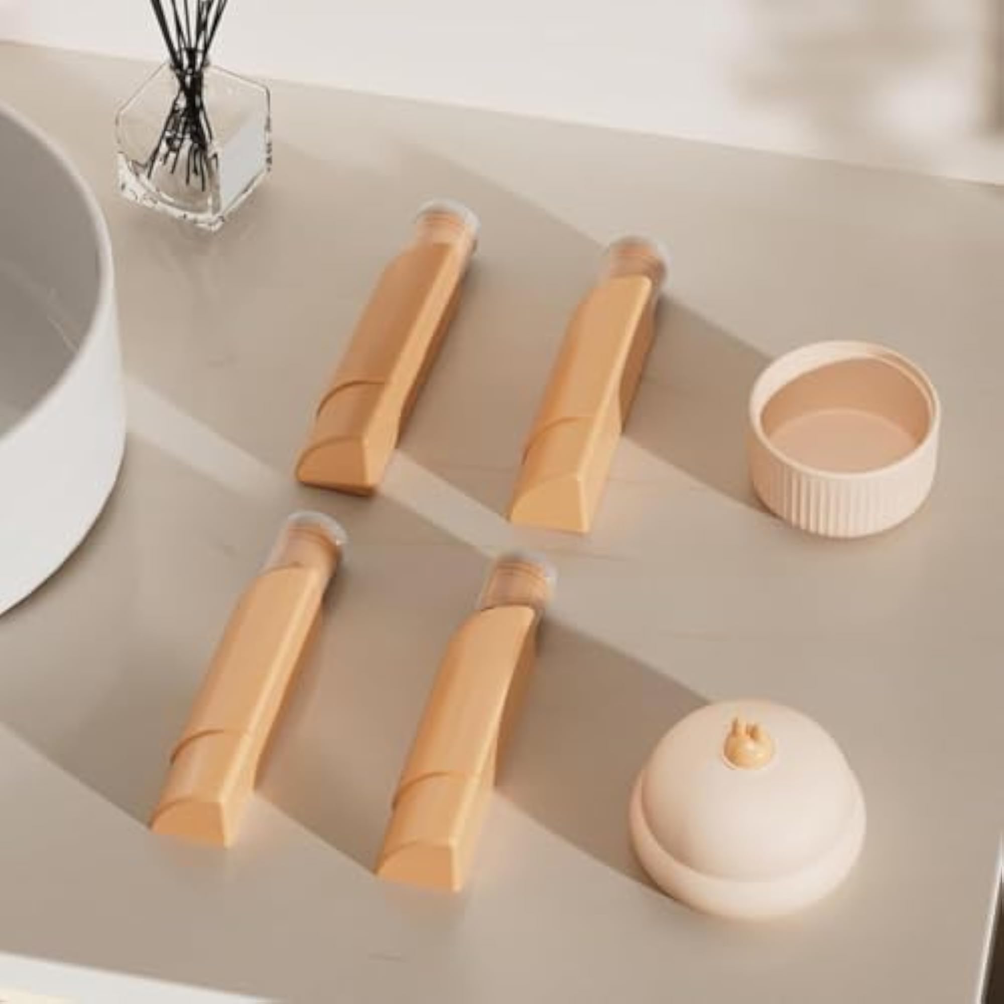 4-in-1 Travel Dispenser Bottle Set, Leak-Proof