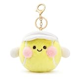 Tapufitil Tennis Plüsch Schlüsselanhänger, 10cm süßer Sport-Anhänger für Taschen & Rucksäcke, Stylisches Tennis-Accessoire