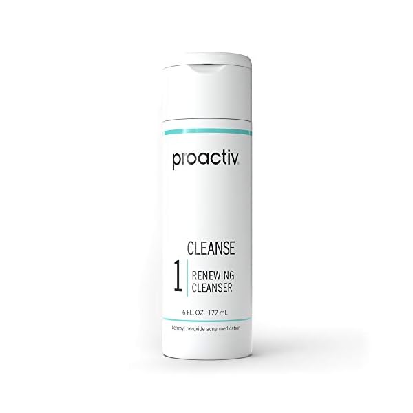 Proactiv Acne Cleanser - Benzoyl Peroxide Face Wash and Acne Treatment - Daily Facial Cleanser and Hyularonic Acid Moisturizer with Exfoliating Beads - 90 Day Supply, 6 Oz