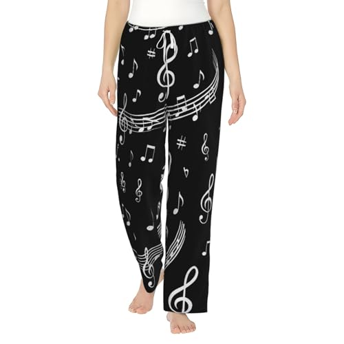 Pantalon confortable en flanelle femme cadeau original pour pianiste