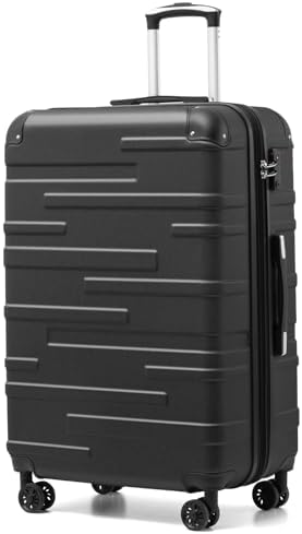COOLIFE Hard Shell Suitcase with TSA Lock and 4 Spinner Wheels Li...