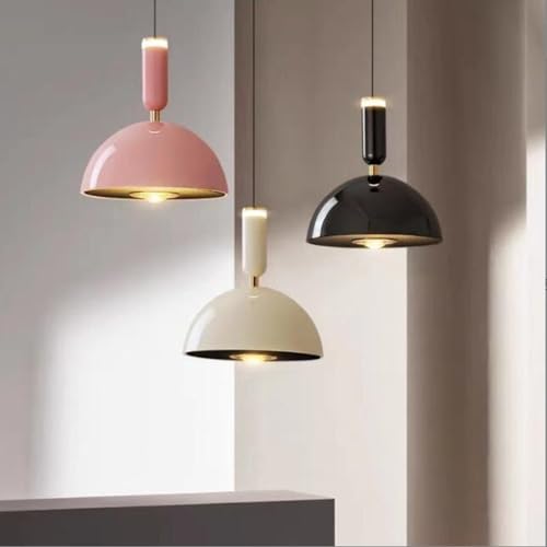 Lámpara colgante rosa para dormitorio con luz cálida sin fatiga visual 2