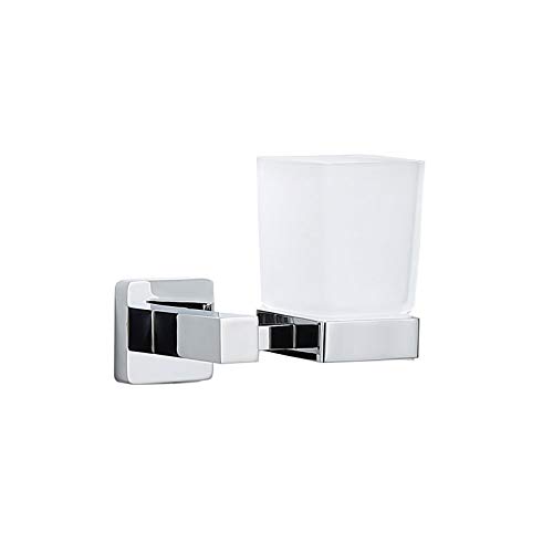 Portasciugamani da Bagno Luxury Square Bathroom Brass Hardware Set Asciugamani Portabicchieri Portabicchieri Toilette Portasciugamani Portasciugamani Hook Gancio Gancio Gancio (Color : Single Cup)