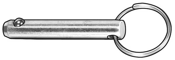 MOLLIFII Ring Pin, Detent, 1/4x1 in, PK10