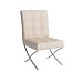 Best Selling Milania Leather Dining Chair, White, Set of 2
