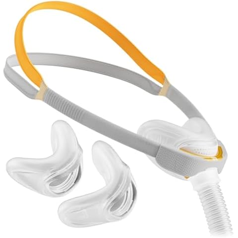 Legend M.D. flexible short tube and rotating swivel Compatible to F & P Solo Nasal Mask, good for S/M/L Cushion Pillow (S/M/L/Fitpack), Clear Cover