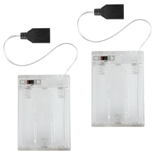 (2 PCS) Portable USB Battery Pack for 5V LED Neon Signs...