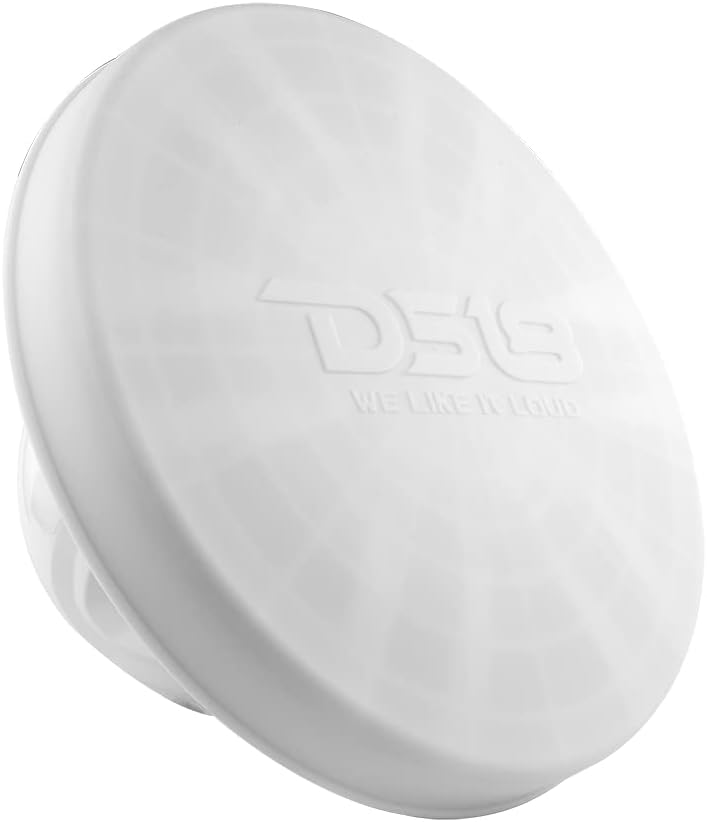 DS18 Hydro CS-10/WH 10" Silicone Marine Speaker Cover - Water, Dust and UV Rays Protection - Compatible with Tower Speakers - Great Durability - Special Edition (Pair)