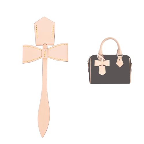 LOUKAYCCI Vachetta Leather Bow Charm