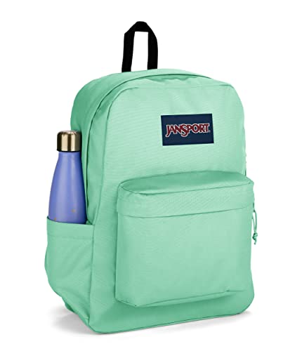 JanSport SuperBreak Plus Backpack with Padded 15-inch Laptop Sleeve and Integrated Bottle Pocket - Spacious and Durable Daypack for Work and Travel - Mint Chip3