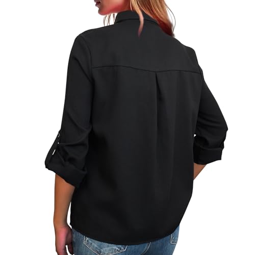 Women's Fringe Trim Shirts Long Sleeve Button Down Rhinestone Top Sparkly Shirt Blouse Cowgirl Western Country Concert Outfit3