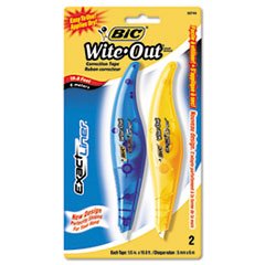 BIC Exact Liner Korrekturroller, 1/12,7 x 599,4 cm blau/orange, 2/Pack