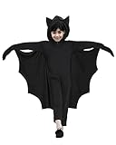 【Coole Verkleidung & Geschenk】 Fledermaus Kostüm Mädchen Junge Faschingskostüme Karneval Kostüm kann in vielen Gelegenheiten verwendet werden, Ein schönes Karneval und Geburtstagsgeschenk. Es eignet sich sehr gut als Geschenk für die Kinder der eigenen Familie oder Freunde! Trockenreinigung oder Schonwaschgang und trocken aufhängen empfohlen.