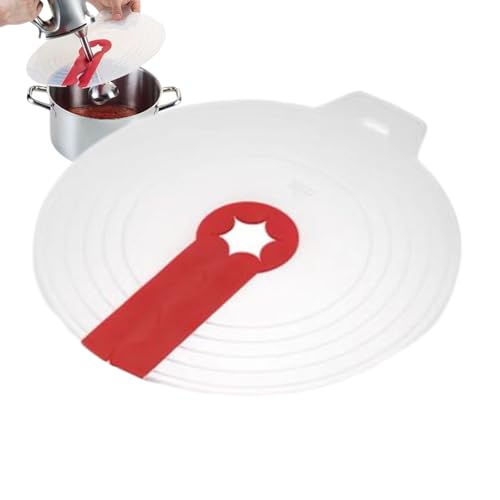 Tapa de cocción a prueba de salpicaduras, guardián de salpicaduras de licuadora - Mezclar la tapa de salpicaduras de tazón,Pantalla de cubierta de batidor de huevo reutilizable de silicona para mezl