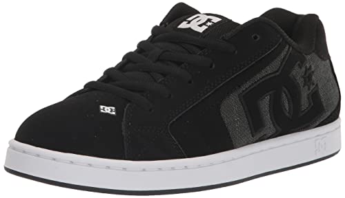 DC Men's Net Skate Casual Shoe, Black/Armor/Black, 9