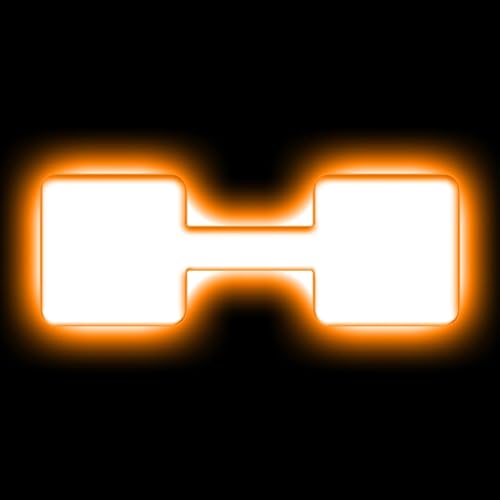 Image of Oracle Lighting 3140-A-001 Single Universal Illuminated Amber LED Letter H with Matte White Finish Letter Badge - Sleek Design - Customized High-End Appearance