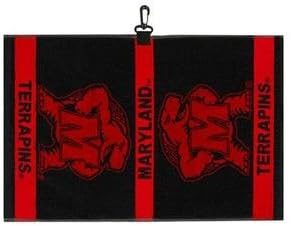 NCAA メリーランド織ジャカードゴルフタオル