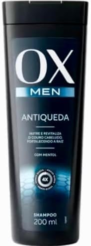 Shampoo Masculino Antiqueda OX Men Com Mentol, Nutre e Revitaliza...
