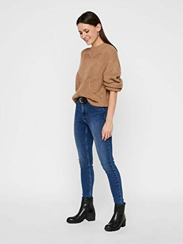 PIECES PCBENITA LS O-Neck Knit Pullover, Neutro, M...