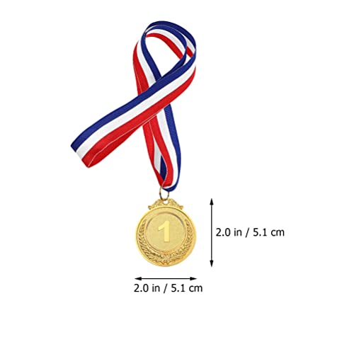 LUOZZY Medalhas de ouro com 12 peças de medalhas de número de competição medalhas de ouro para espor