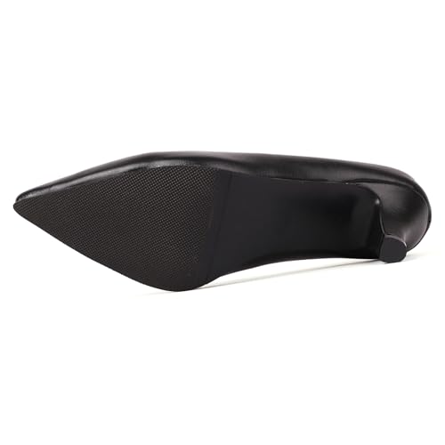 Women Work Mid Kitten Heel Slip On Pointed Toe Pumps3