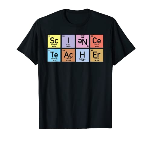 Science teacher shirt on periodique table chimie definition t-shirt