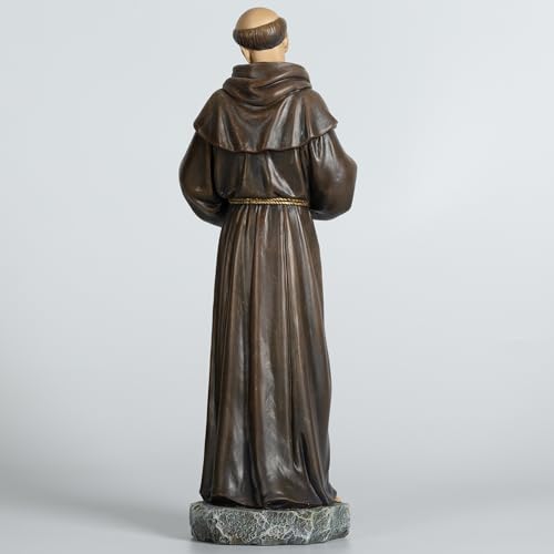 Estatua de San Francisco de Asís 12.5 pulgadas miniatura 5