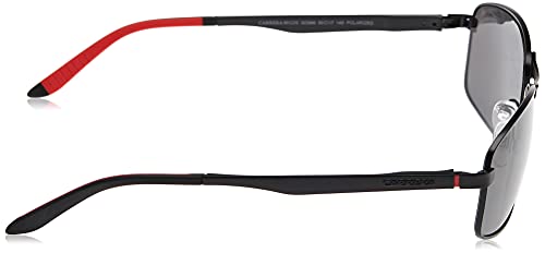 Carrera mens Carrera 8012/S Sunglasses, Matte Black Grey Polarized, 60 17 140 US3